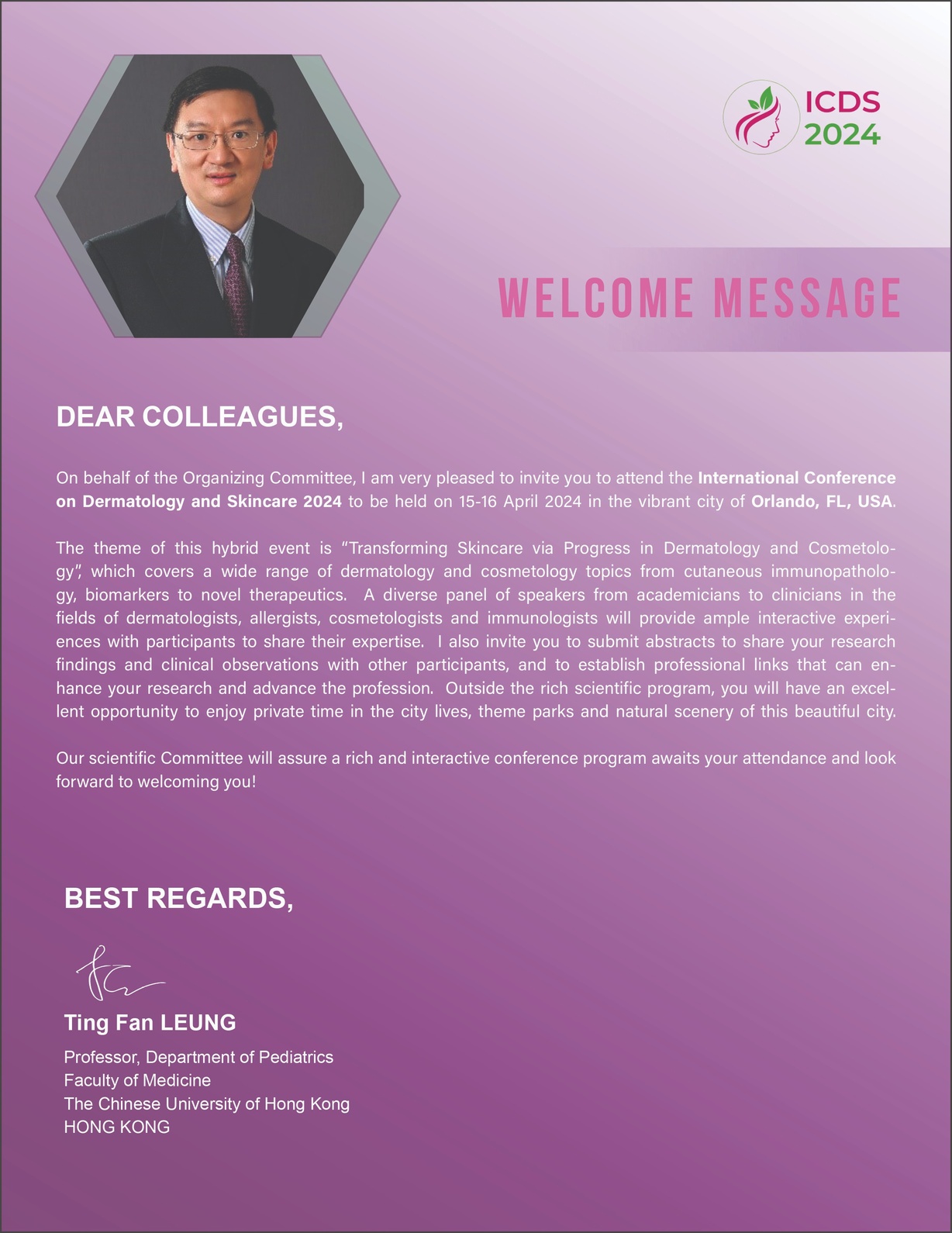 Message Dermatology Conference Skincare Conference